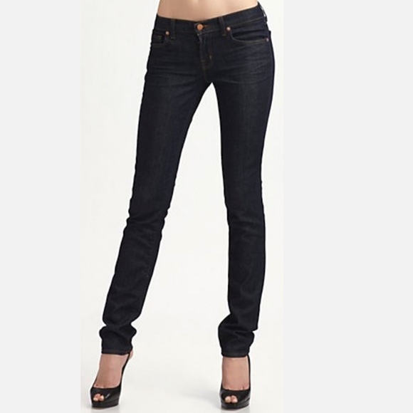 NWT J Brand 28 Jeans Pencil Leg Straight Y2k Denim Low Rise